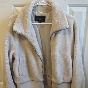 Ambiance Beige Teddy Jacket